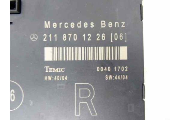 Módulo electrónico, Mercedes-benz Clase e (Bm 211) Berlina E 220 Cdi (211.006) 2006, 2118701226