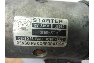 Motor arranque, Kia Carens (Un) Active, 3610027011