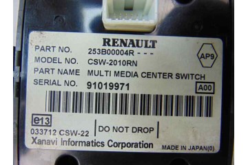 Mando multifuncion, Renault Scenic Iii (Jz) Emotion 2009, 253B00004R
