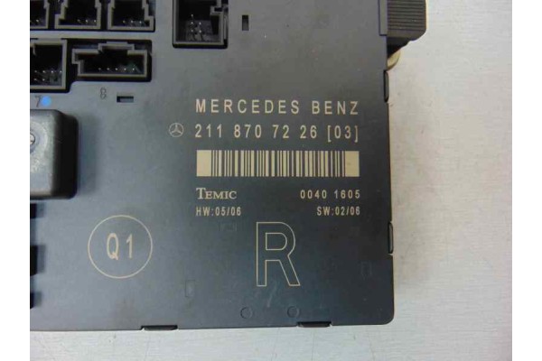 Centralita cierre, Mercedes-benz Clase e (Bm 211) Familiar 280 T CDI 4-Matic (211.284) 2006, 2118707226