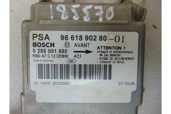 Centralita airbag, Peugeot 207 X-Line 2006, 9661890280