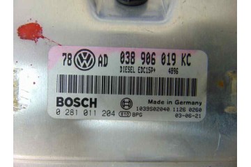 038906019KC CENTRALITA MOTOR UCE VOLKSWAGEN PASSAT VARIANT (3B6) Edition 2003 038906019KC 184204 VOLKSWAGEN - 3