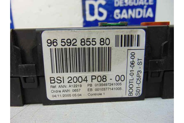 Caja reles / fusibles, Peugeot 207 X-Line 2006, 9659285580