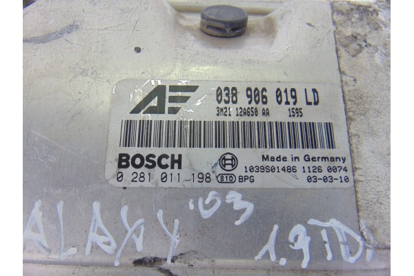 Centralita motor uce, Ford Galaxy (Vy) Ghia 2003, 0281011198