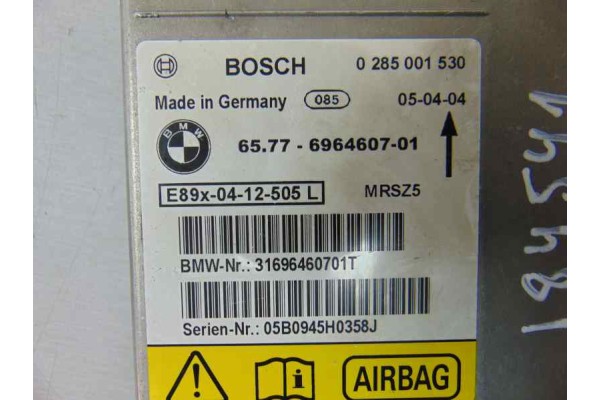 6964607 CENTRALITA AIRBAG BMW SERIE 1 BERLINA (E81/E87)