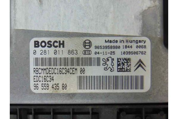Centralita motor uce, Citroen C4 Berlina Collection 2005, 9655943580