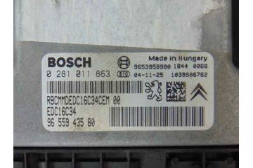 Centralita motor uce, Citroen C4 Berlina Collection 2005, 9655943580