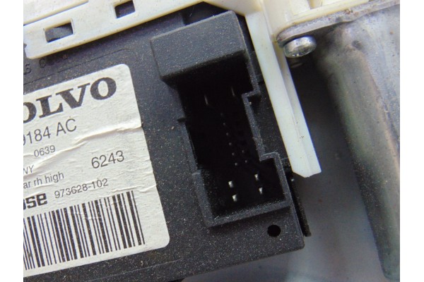 Elevalunas trasero derecho, Volvo S40 Berlina 1.6 D Kinetic 2006, 30739184AC