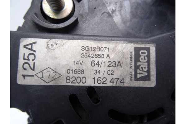 Alternador, Volvo V40 Familiar 1.9 D+ (85kW) 2003, 8200162474