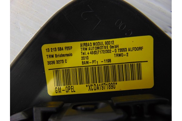 Airbag lateral izquierdo, Opel Corsa D Sport 2010, 13213584
