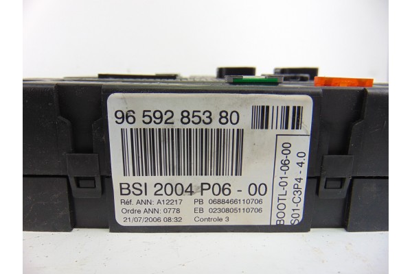 Caja reles / fusibles, Peugeot 207 Xs 2006, 9659285380