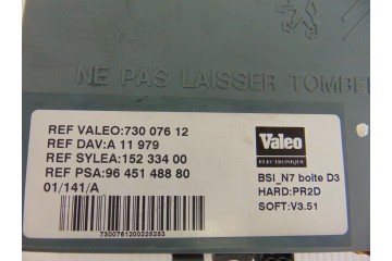 Caja reles / fusibles, Citroen Xsara Berlina 1.9 D Sx 2001, 9645148880