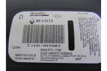 Airbag lateral derecho, Renault Scenic Iii (Jz) Dynamique 2010, 985H10013R