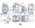 COMPRESSOR AIR CONDITIONING COMPRESSOR 89574 NISSENS BMW Catalog number of the part 89574