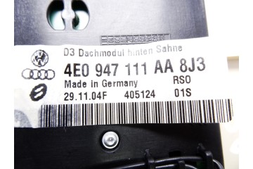 Luz interior, Audi A8 (4E) 3.0 TDI Quattro 2005, 4E0947111AA