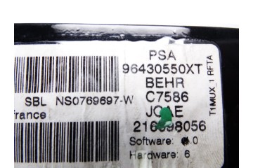 Mando climatizador, Peugeot 206 Xs 2004, 96430550XT