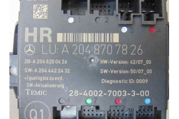 A2048707826 MODULO CONFORT MERCEDES-BENZ CLASE C (BM 204) BERLINA