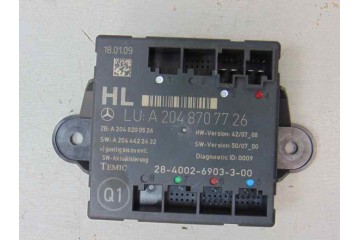 A2048707726 MODULO CONFORT MERCEDES-BENZ CLASE C (BM 204) BERLINA C 220 CDI (204.008) 2009 A2048707726 186598 MERCEDES-BENZ - 1