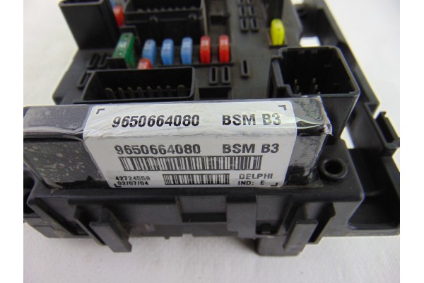 Caja reles / fusibles, Peugeot 307 Break / Sw (S1)(04.2002) Sw Pack 2003, 9650664080