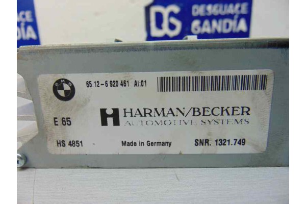 Módulo electrónico, Bmw Serie 7 (E65/E66) 730d 2008, 6920461