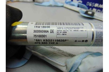 Airbag cortina delantero derecho, Audi A6 Avant (4F5) 3.0 TDI Quattro (171kW) 2006, 4F9880742A