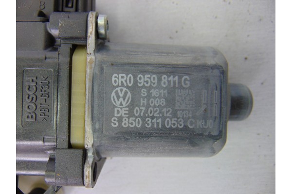 Elevalunas trasero izquierdo, Volkswagen Polo V (6R1) Advance 2012, 6R0959811G