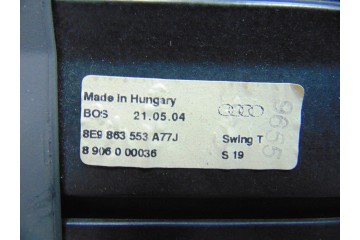 Bandeja trasera, Audi A4 Avant (8E) 2.5 TDI (120kW) 2003, 8E9863553