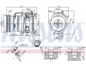 AIR CONDITIONING COMPRESSOR NISSENS 890066 Product weight with unit packaging 11 kg