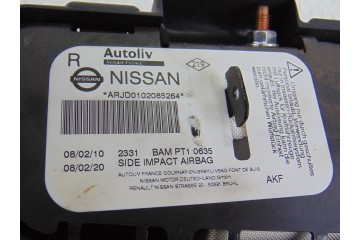 Airbag lateral derecho, Nissan Qashqai (J10) Acenta 2010, ASIENTO