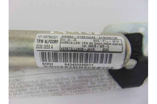 Airbag cortina delantero izquierdo, Bmw Serie X3 (E83) 2.0d 2005, 30380659A