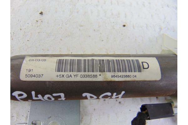Airbag cortina delantero derecho, Peugeot 407 ST Sport 2005, 9645423880
