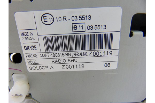 Sistema audio / radio cd, Ford Fiesta (Cnn) Trend 2014, AM5T18C815RN