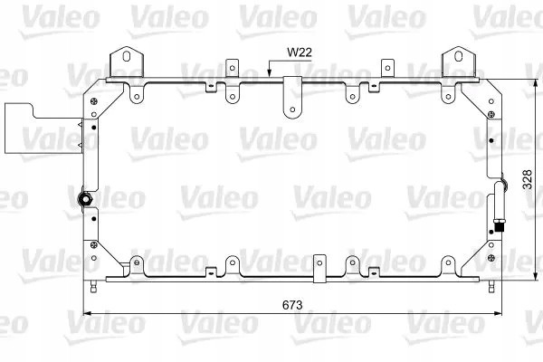 CONDENSER AIR CONDITIONING COOLER 814062 VALEO Packaging status original