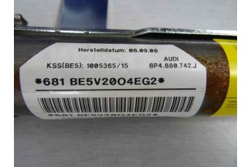 Airbag cortina delantero derecho, Audi A3 Sportback (8PA) 1.9 TDI e Limited Edition 2012, 8P4880742J