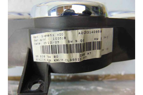 Cuadro instrumentos, Peugeot 207 X-Line 2006, 9660879480
