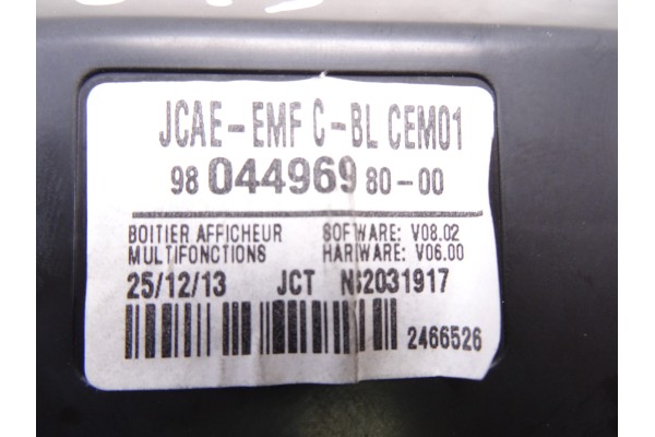 Pantalla multifuncion, Peugeot 308 Access 2014, 9804496980