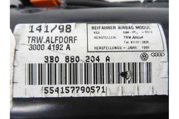Airbag delantero derecho, 3B0880204A