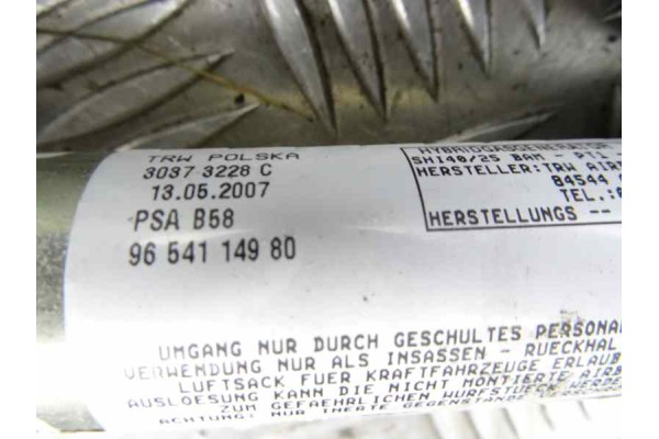 Airbag cortina delantero derecho, Citroen Grand C4 Picasso Exclusive 2008, 9654114980