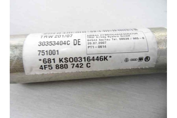 Airbag cortina delantero derecho, Audi A6 Berlina (4F2) 2.7 Tdi 2007, 4F5880742C
