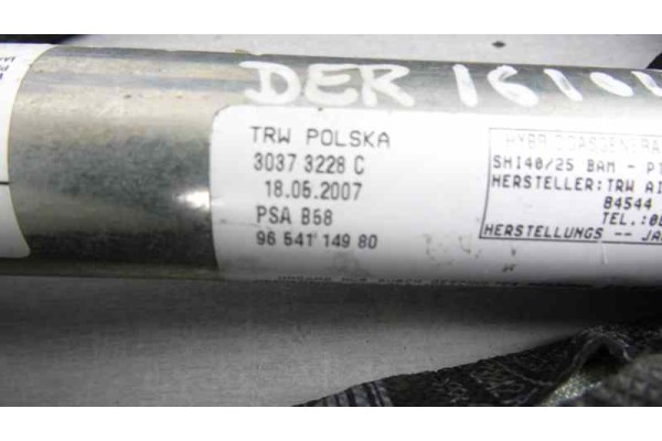 Airbag cortina delantero derecho, Citroen Grand C4 Picasso Exclusive 2007, 9654114980