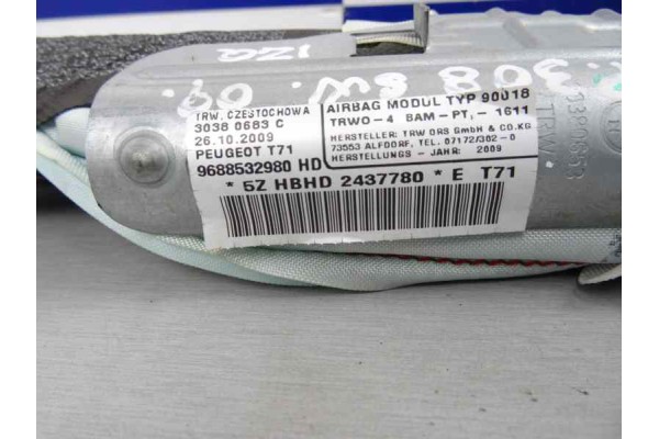 Airbag cortina delantero izquierdo, Peugeot 308 Sw Urban 2009, 9688532980