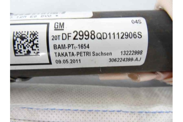 Airbag cortina delantero izquierdo, Opel Insignia Berlina Cosmo 2011, 13222998