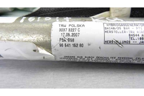 Airbag cortina delantero izquierdo, Citroen Grand C4 Picasso Exclusive 2007, 9654115280
