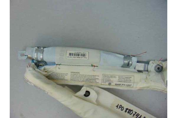 Airbag cortina delantero izquierdo, 1P0880741A