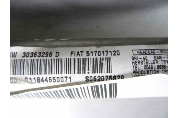 Airbag cortina delantero izquierdo, Fiat Grande Punto (199) 1.9 8V Multijet Sport 2006, 517017120