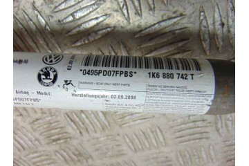 Airbag cortina delantero derecho, Volkswagen Golf V (1K1)(10.2003) Highline, 1K6880742T