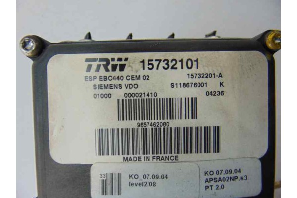 Abs, Peugeot 407 ST Sport 2004, 15732101