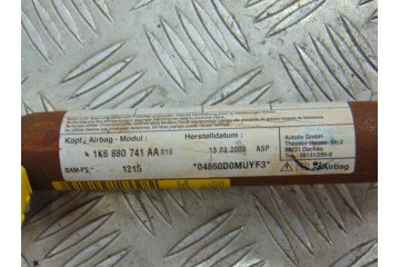 Airbag cortina delantero izquierdo, Volkswagen Golf V (1K1)(10.2003) Highline, 1K6880741AA