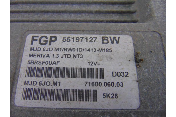 Centralita motor uce, Opel Meriva Cosmo 2006, 55197127