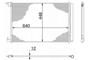 Condenser air conditioning MAHLE AC 412 000S Part manufacturer Mahle